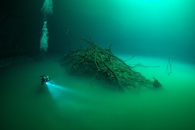 2 cenote divings (including one deep diving) for advanced divers in Tulum - Dos Ojos and its limestone corridors