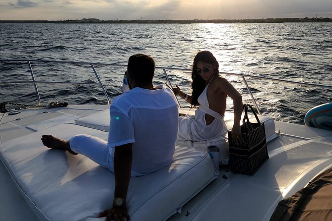 2 Hour Sunset - 47' Azimut, Tulum, Playa del Carmen, Riviera Maya - Sunset views, with a weather caveat