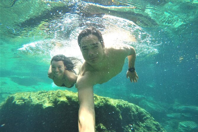 4 Cenotes Eco-Park from Playa del Carmen - Open water, semi-open caves, and a lit cavern