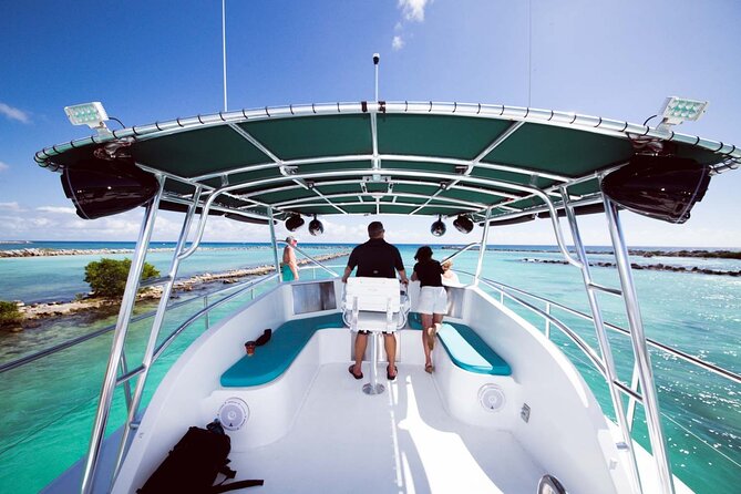 4 Hours - 53' Hatteras - Tulum, Playa Del Carmen, Riviera Maya - A private yacht afternoon from Puerto Aventuras