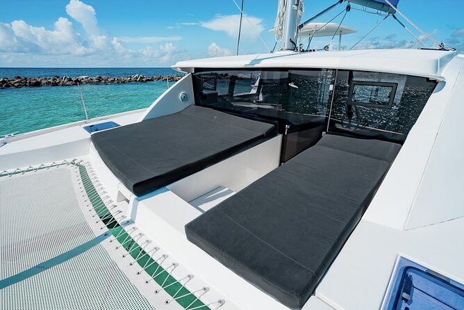 8-Hour Private 40' Cat 2 Stop to Cozumel, Food, Drinks & Snorkel - The ride home and sunset over the Riviera Maya