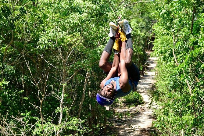 Activities Atv (single) Zipline and Cenote From Playa del Carmen - Solo ATV riding through muddy jungle trails