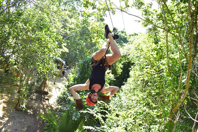 ATV Adventure and Horseback Ride with Ziplines, Cenote from Tulum - Three ziplines above the jungle