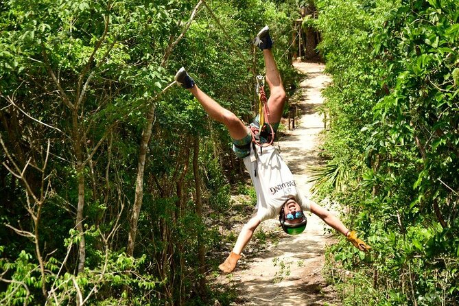 ATV Adventure with Ziplines & Cenote from Playa del Carmen - Swimming at Cenote Verde Lucero