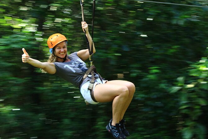 ATV Cenote and Zipline Adventure from Tulum - Rappel and the 1-kilometer zip line