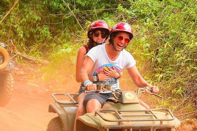 ATV Jungle Adventure with Ziplines, Cenote & Tulum Pickup - Swimming in a natural freshwater cenote