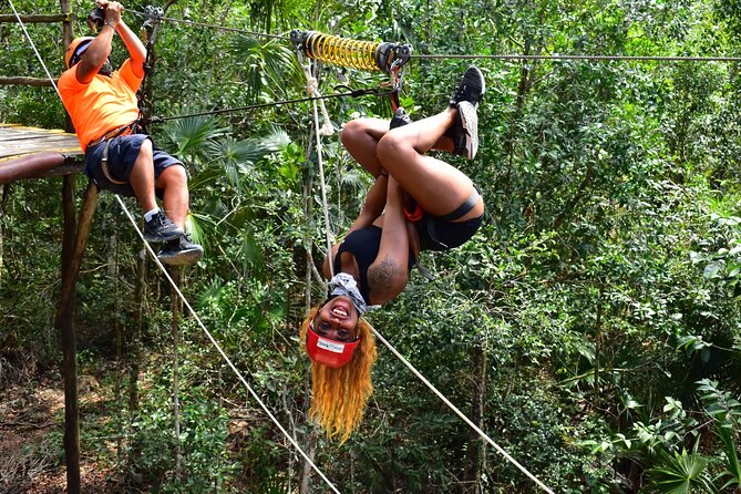 ATV Tour from Tulum or Riviera with Ziplines and Cenote Swim Day - Zip lines from short runs to the 1-kilometer finale