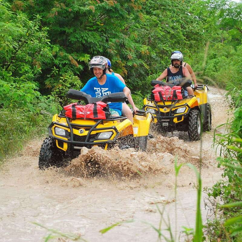 Atv , Zipline and cenote swim experience in the jungle! - Shared ATVs and a controlled jungle ride