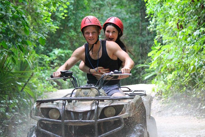 ATV , Zipline & Cenote from Playa del Carmen – Lunch Included - Swimming in the sacred Mayan cenote
