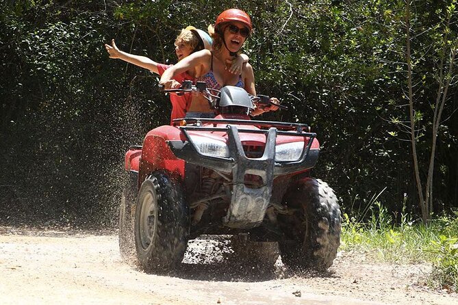 Atv, Zipline , Cenote & Lunch from Playa del Carmen - Ziplining above the jungle canopy