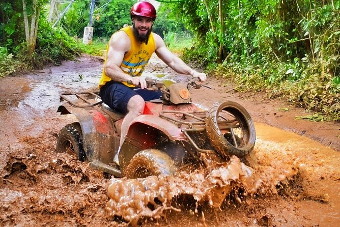 ATV, Ziplines and Mayan Cenote Extreme Experience - Ziplines with safety gear provided