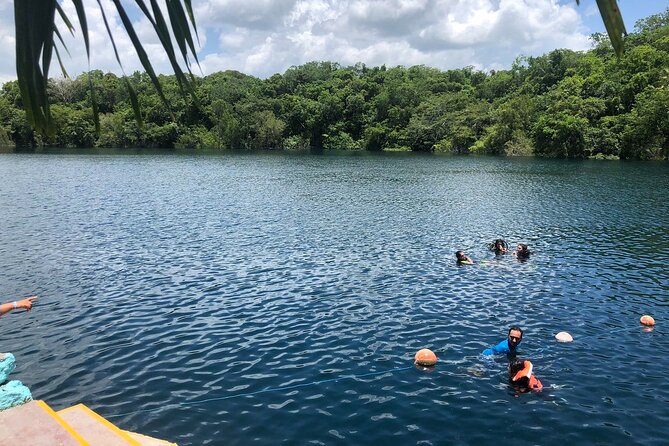 Bacalar Lagoon! Kayaks & Cenote Azul From Playa Del Carmen - Swimming at Cenote Azul
