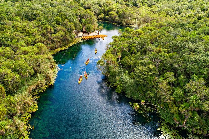 Cenote Tankah and Mayan Village Tour with Zipline, Canoes & Lunch - Swimming in Tankah’s clear cenotes
