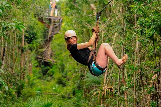 Cenote, Zipline & ATV Shared Combo 3x1 from Playa del Carmen & Cancun - Three Riviera Maya activities in one brisk morning