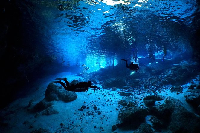 Cenotes 2-Tank Dive in Playa del Carmen/for certified divers only - The first underwater session and the safety briefing