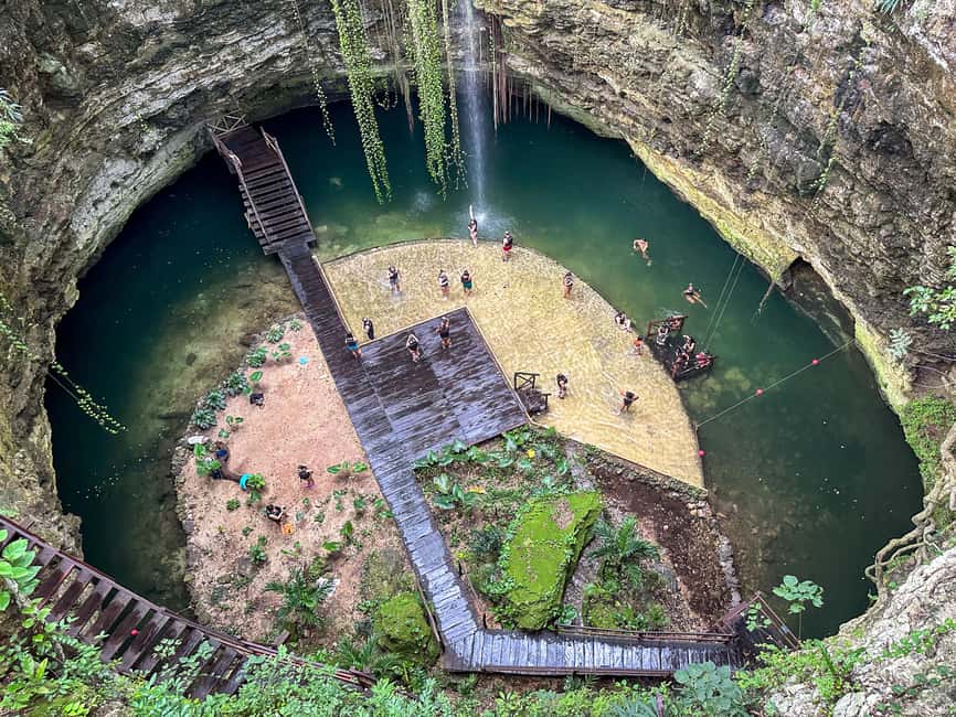 Chichen Itza: All-Inclusive Tour with Valladolid & Cenote - Cooling off at Cenote Chichikan