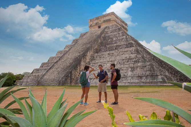 Chichen Itza by Van: Reduced Group, Tour Guide, Fast Trip & Lunch - Entering Chichen Itza and seeing Kukulcan