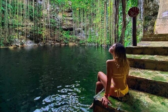 Chichen Itza, Yucatecan Buffet, Cenote Saamal and Valladolid - Cenote Saamal and the buffet stop