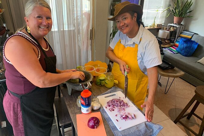 Cooking Class in Playa del Carmen: 9 Recipes & Bottomless Drinks - Guacamole, Jamaica, fruit, and chapulines