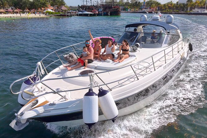 DIVA 60ft Elite Italian Yacht Experience in Cancun - One to three hours: Cancun lagoon and bay