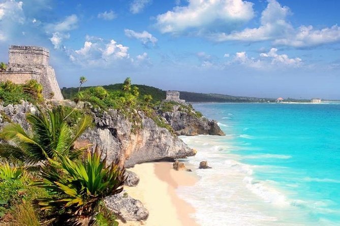 Enjoy 4 places in 1 day, Tulum Coba Cenote and Playa del Carmen - Buffet lunch with Yucatecan flavors
