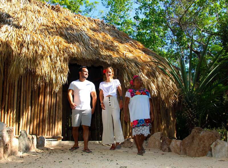 Exclusive 3-in-1 Tour to Tulum, Cenote and Maya Village - A cenote swim in the community jungle