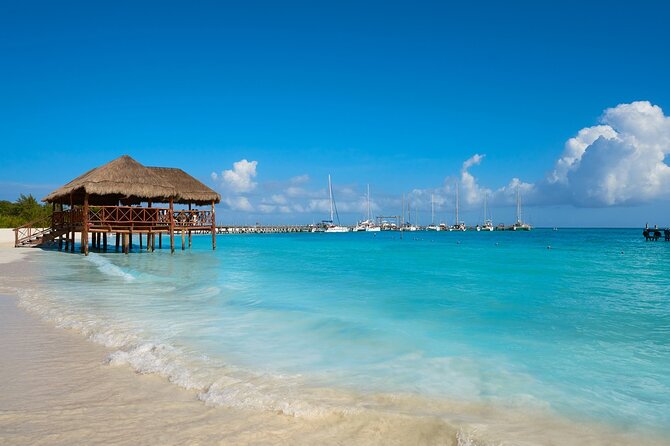 Fascinating beach club at Riviera Maya, full day pass with transport included - Swimming in the Caribbean water
