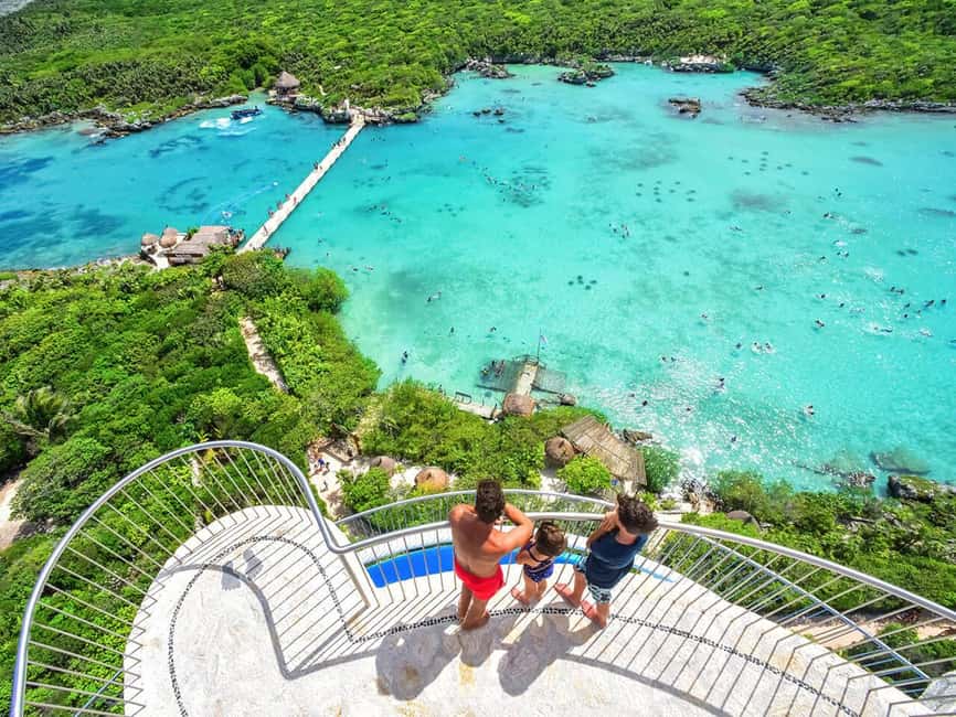 From Playa del Carmen: Xel-Há All-Inclusive Park - The Mirador Lighthouse gives you a choice of view or slide