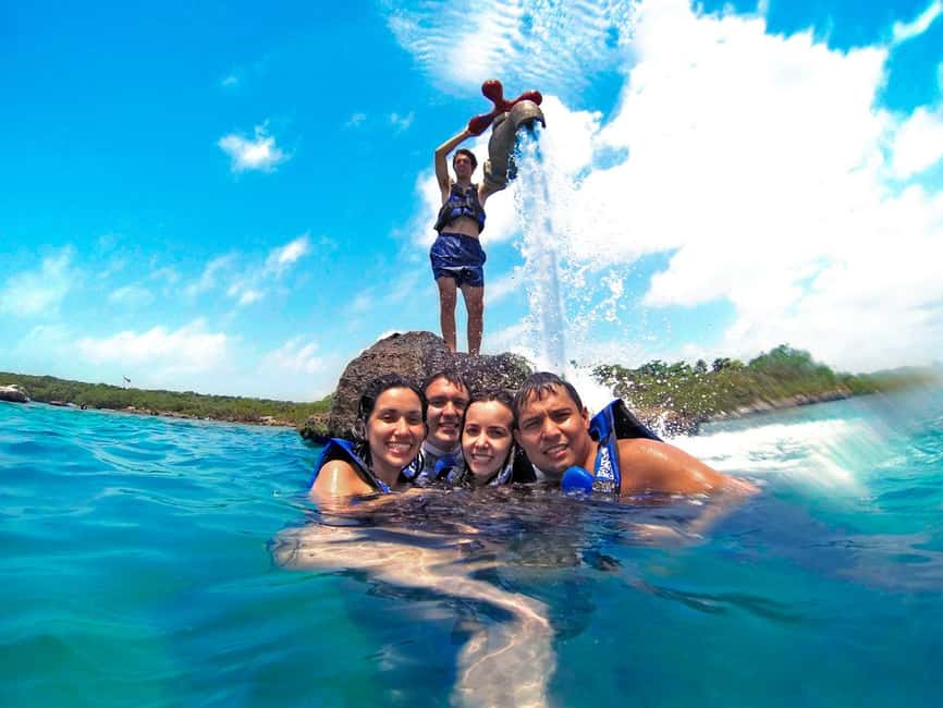 From Playa del Carmen: Xel-Há All-Inclusive Park - Zip lines, jumps, and suspended ropes over the river