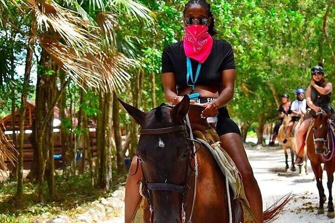 Half Day Horseback Riding Adventure with Cenotes in the Jungle - Stalactites, fish, bats, and Mayan stories