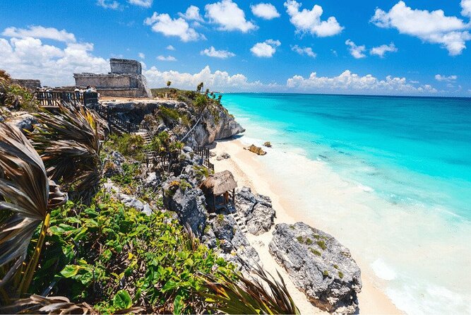 Half day Tulum Archeological site & Underground river with Lunch - A short look at Tulum town