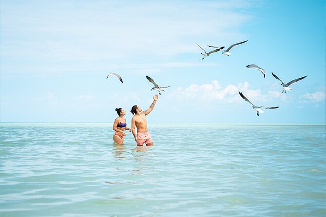 Holbox Island Adventure from Riviera Maya - Isla de la Pasion, a short stop for birds and shallow water