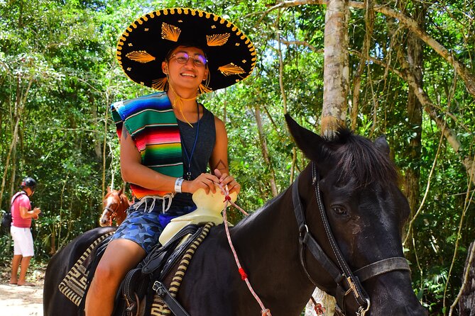 Horseback Ride, ATVs (Shared), Cenote & Ziplines! From Playa Del Carmen - Cooling Off in a Cenote