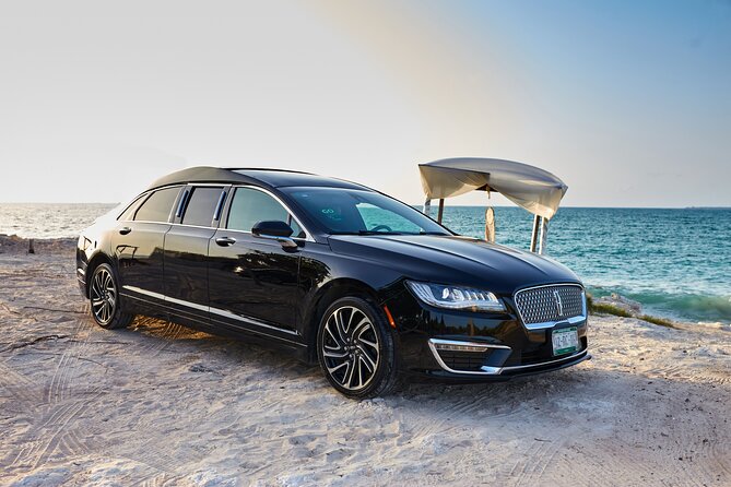 Lincoln Stretch Limo from Tulum to Cancun Airport - Leaving Tulum in a Lincoln stretch limo