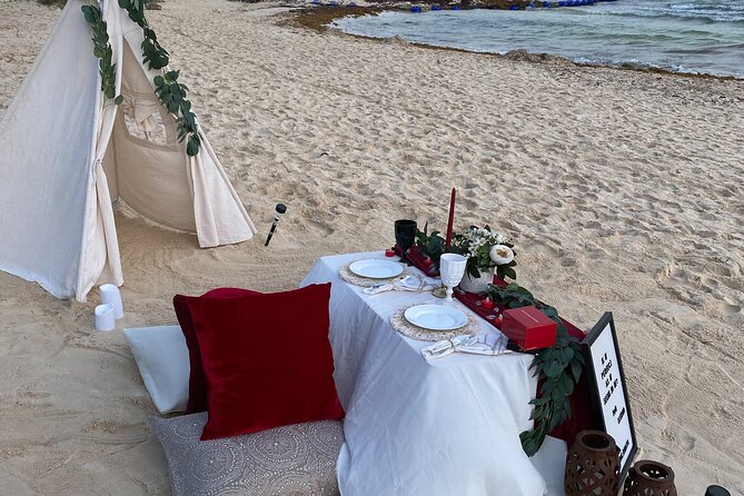 Luxury picnic on the beach - The seating and physical effort