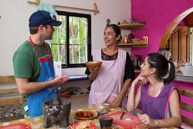 Mexican Cooking from Scratch in a Local Home in Tulum - Sitting down with the hosts
