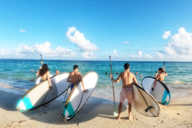 Morning Session - All Levels Paddleboard Group Caribbean Sea - Photos let you concentrate on the water