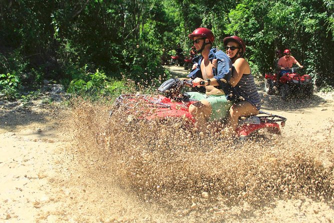 Mystic Adventure Atv and Cenote Experience from Tulum - Entering the cave cenote