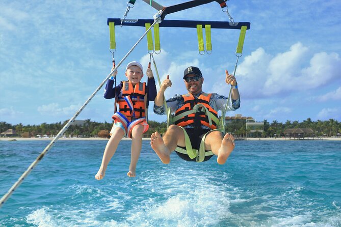 Parasailing & Beach Club with Transportation In Riviera Maya - Safety Help for First-Time Parasailers