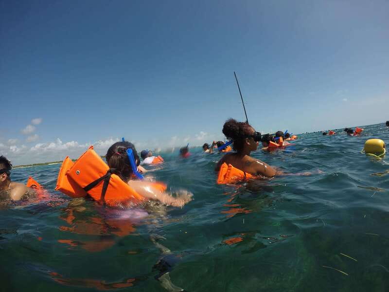 PDC: Isla Mujeres Catamaran Tour with Snorkeling - Music, tequila, and the sunset ride back