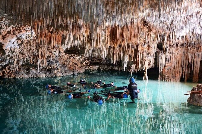 Playa del Carmen Amazing Secret River with Buffet and Drinks - Walking into Rio Secreto’s underground world