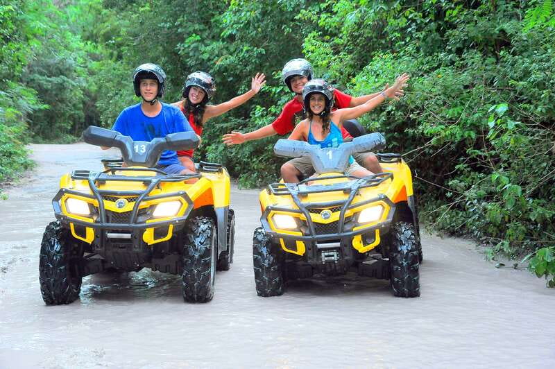 Playa del Carmen: ATV Xtreme & Zipline Experience - Flying 70 feet above the jungle