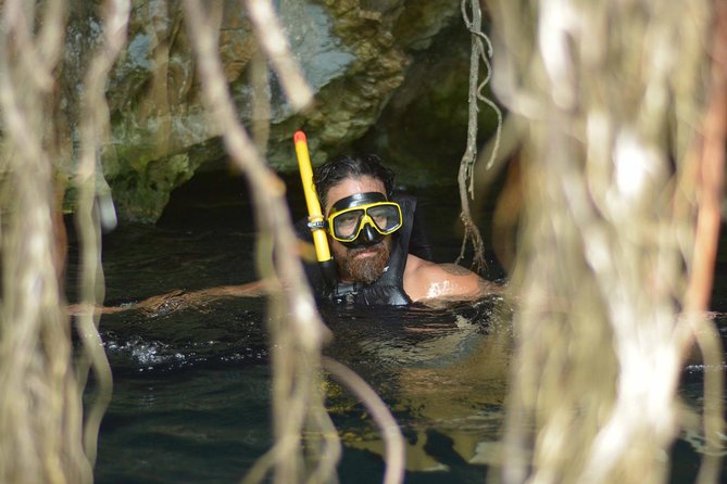 Playa del Carmen Jungle Tour: Tulum, Cenote Snorkeling, Ziplining and Lunch - Zip lines and a rappel in the Chemuyil jungle