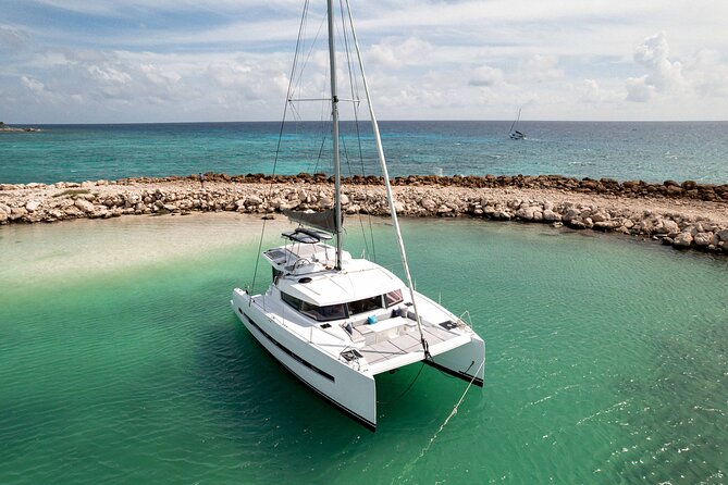 Private 40' Bali Catamaran – Drinks & Food Included - Setting sail from Puerto Aventuras