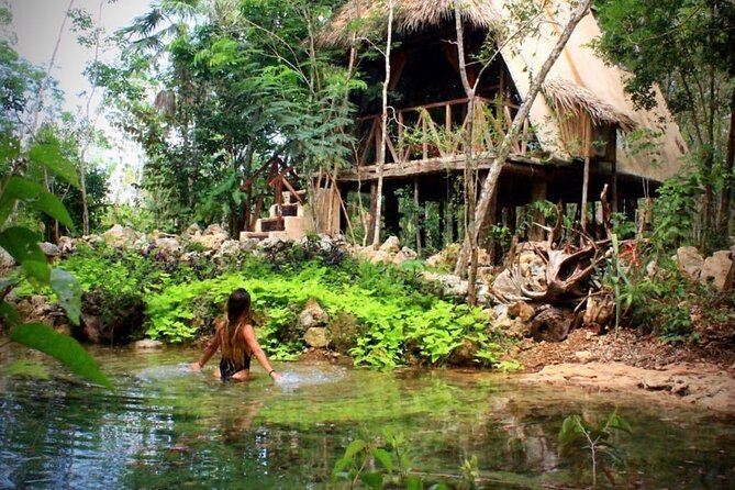 Private or Shared Mayan Temazcal Ritual from Tulum - Cooling off in the cold bath