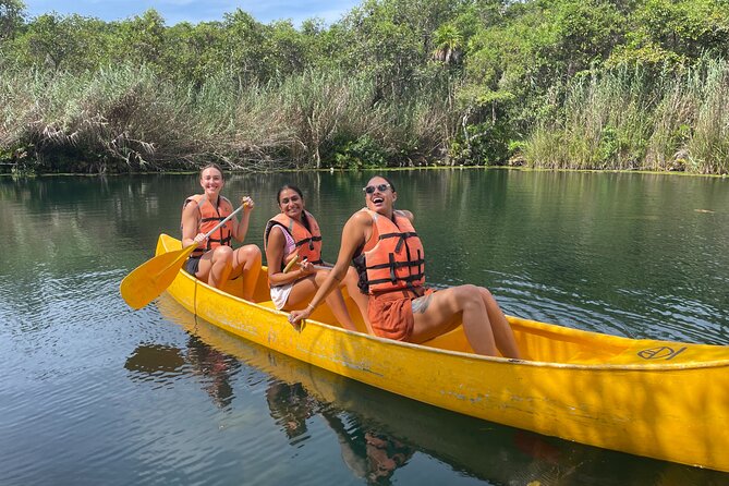 Private Tour Tankah 3 Zip Lines 3 Cenotes Canoe Snorkel Community - Canoeing and snorkeling add useful variety