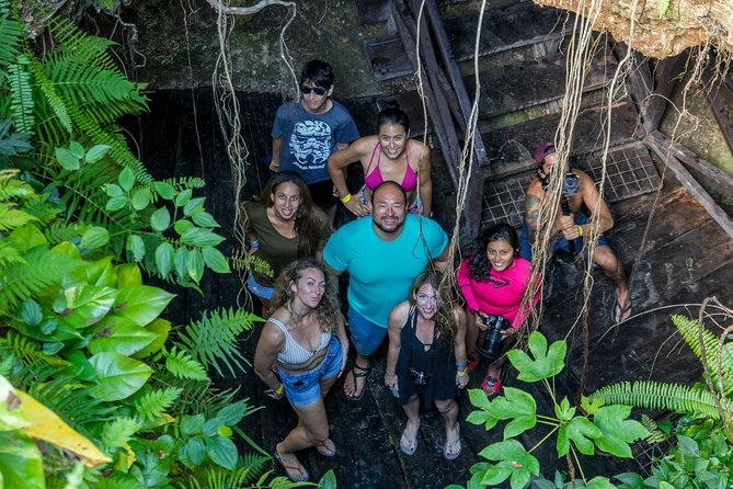 Private Tour with 3 Cenotes + 5 Zip-lines + Mayan Lunch - The cavernous cenote: a change of mood