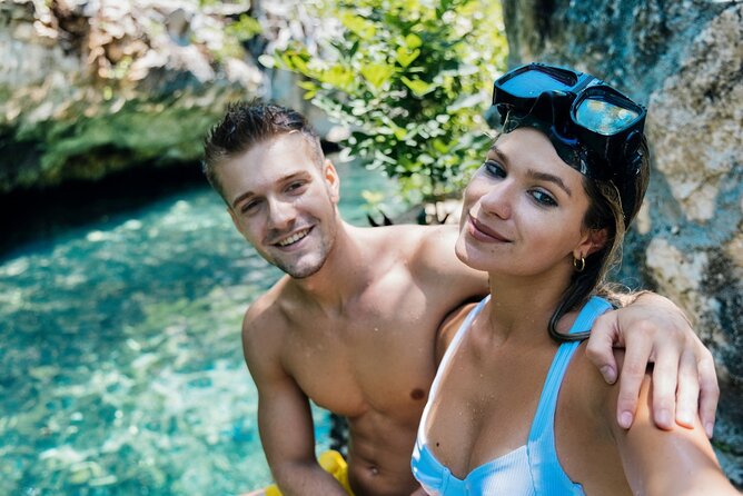 Private Tulum Day-Trip Mayan Ruins with Cenote Swim - Cooling off at Cenote Puerta Maya