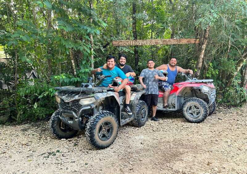 Puerto Morelos: Jungle ATV Adventure, Ziplines and Cenote - ATV Trails Through the Puerto Morelos Jungle