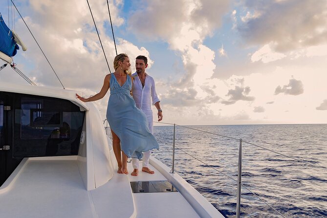 Riviera Maya Luxury Sunset Sailing plus Light Dinner and Open Bar - Music, romance, and the real onboard mood